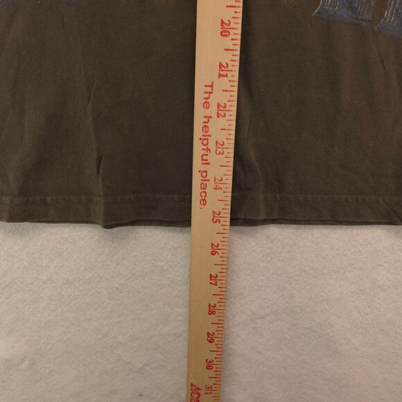 ACDC Band Crew Neck Short Sleeve Graphic T Shirt Mens Size S Olive Green - Picture 6 of 9